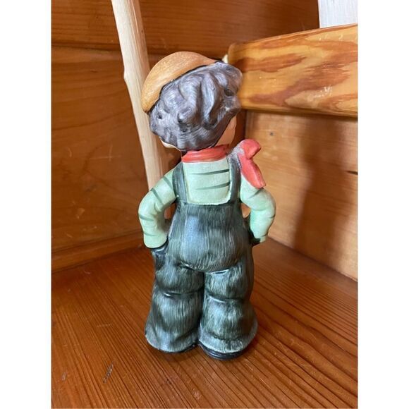 Vintage JAPAN Hummel-Look Hand Painted Standing Boy Figurine - Picture 2 of 4